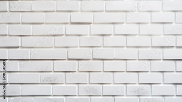 Obraz closeup white brick texture