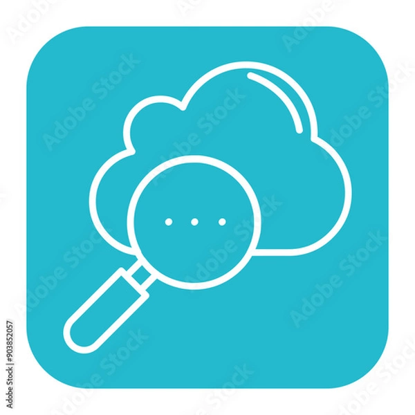 Fototapeta Cloud Searching Icon