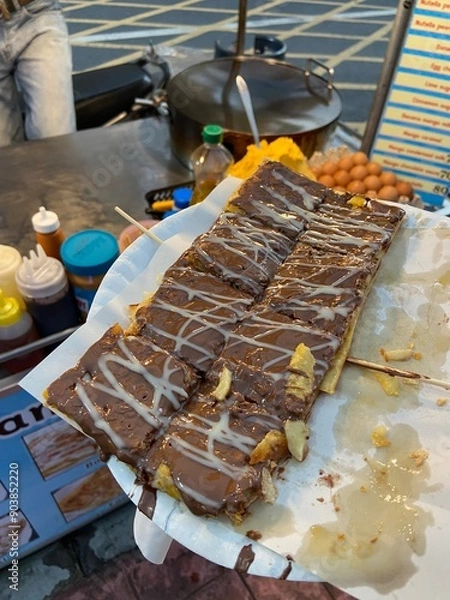 Fototapeta breakfast in the kitchen
