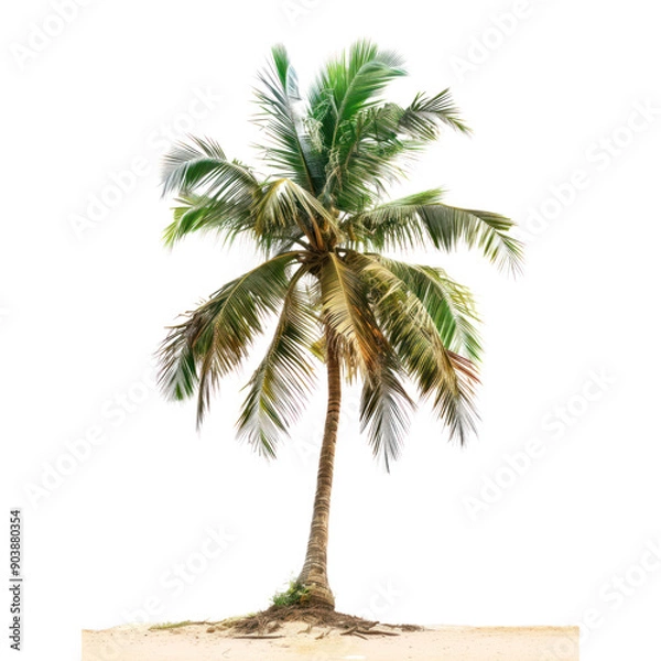 Fototapeta coconut tree isolate on transparent background