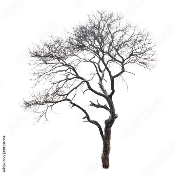 Fototapeta dry tree isolate on transparent background