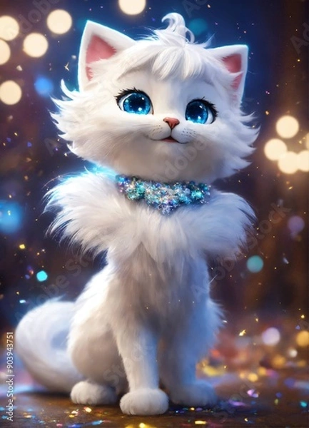 Obraz cat in the night