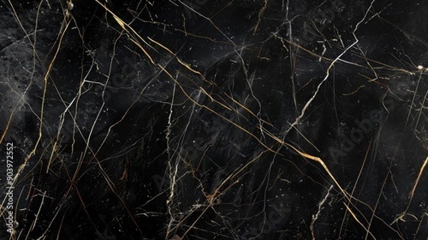 Obraz Abstract black and gold marble texture background