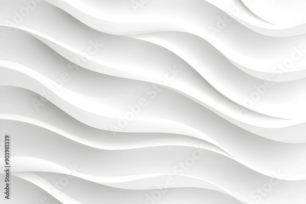 Fototapeta monochrome white seamless wave texture pattern background for design projects