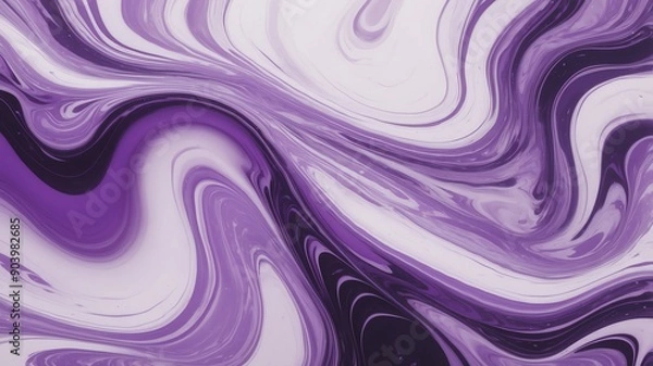 Fototapeta purple liquid marble abstract background design backdrop copy space
