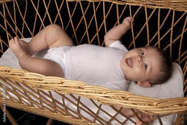 Obraz baby in a  crib