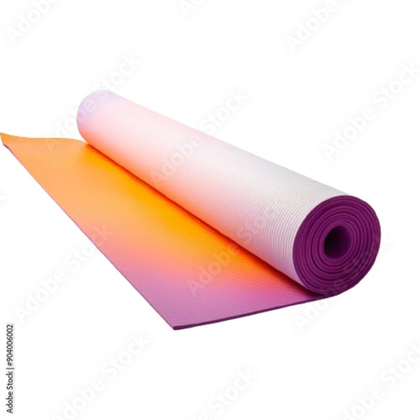 Fototapeta   soft Yoga mat  isolated on white