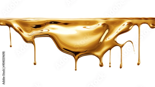 Obraz Dripping gold liquid background.
