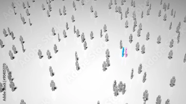 Obraz Together in the Crowd