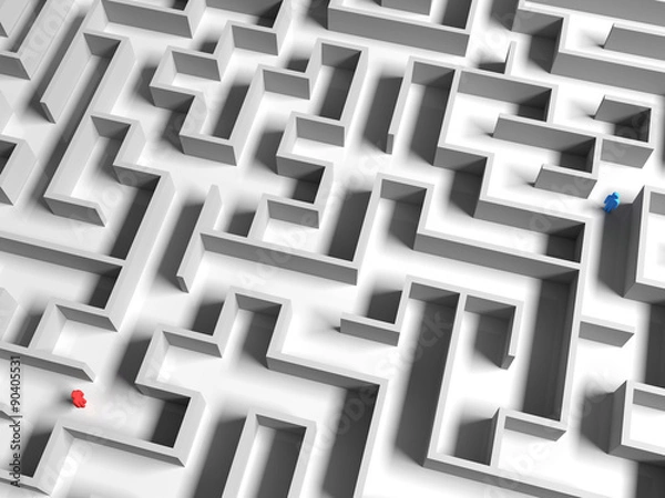 Obraz Separate in the Maze