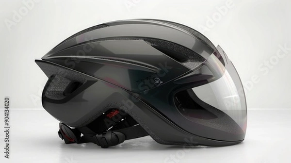 Fototapeta A next-gen smart bike helmet with integrated navigation and advanced safety features.