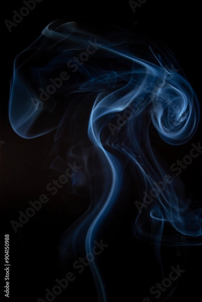 Fototapeta The artwork created from smoke is beautiful and gentle. Taken with a camera that has a high magnification rate.