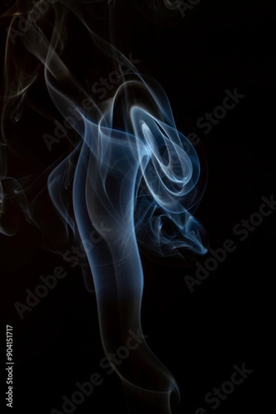 Fototapeta The artwork created from smoke is beautiful and gentle. Taken with a camera that has a high magnification rate.