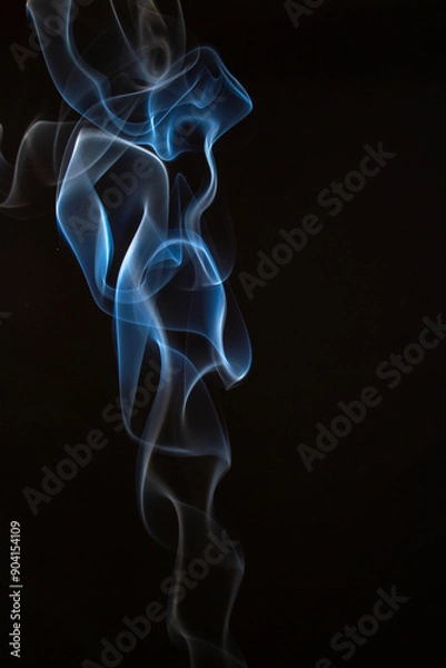 Fototapeta The artwork created from smoke is beautiful and gentle. Taken with a camera that has a high magnification rate.