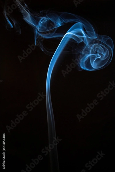 Fototapeta The artwork created from smoke is beautiful and gentle. Taken with a camera that has a high magnification rate.