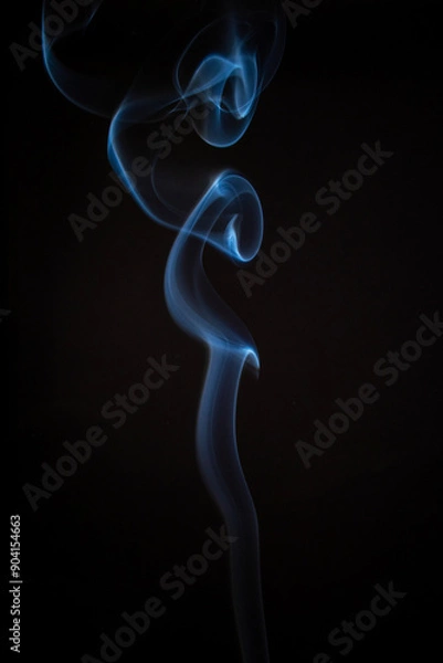 Fototapeta The artwork created from smoke is beautiful and gentle. Taken with a camera that has a high magnification rate.