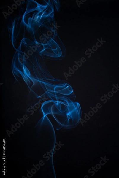 Fototapeta The artwork created from smoke is beautiful and gentle. Taken with a camera that has a high magnification rate.