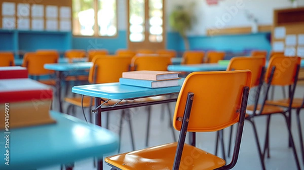 Fototapeta School Desk