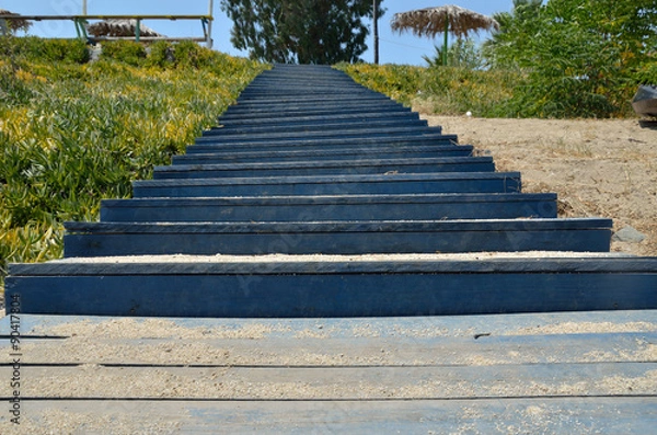 Obraz Blue stairs