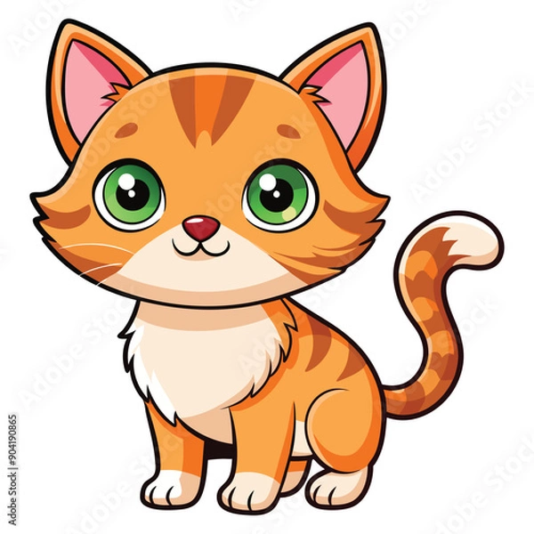 Fototapeta Baby cute cat vector