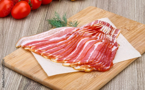 Fototapeta Sliced bacon