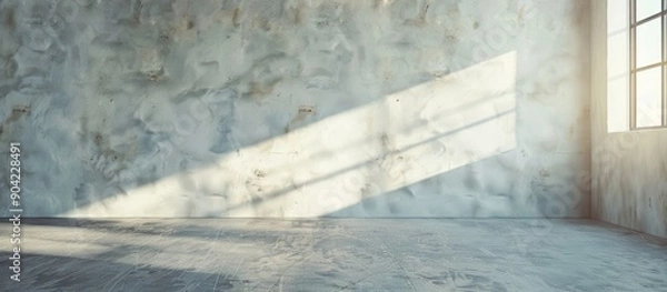 Fototapeta White wall background with copy space image