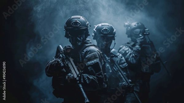 Fototapeta Scene is tense and serious