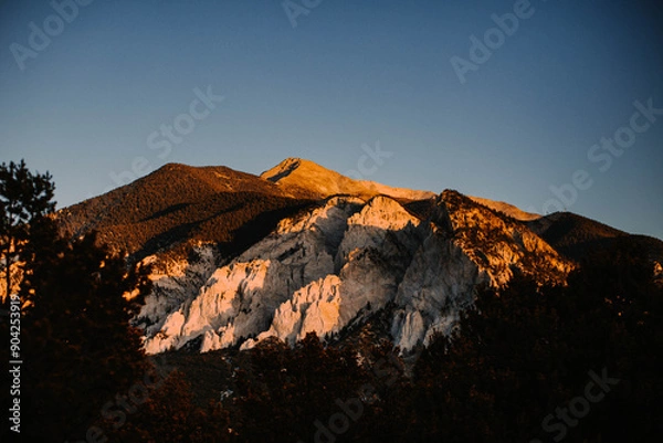 Obraz sunset in the mountains