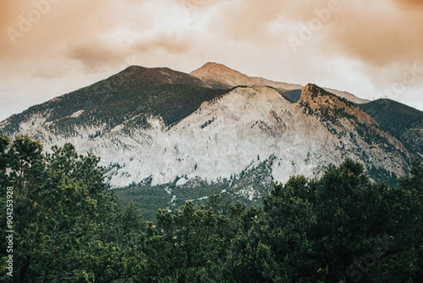 Obraz clouds over the mountains