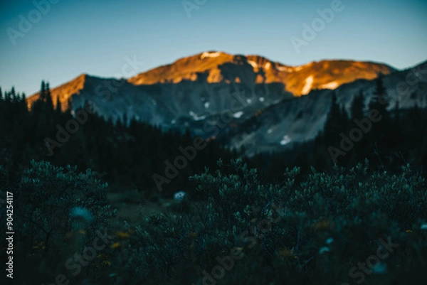 Obraz sunset in mountains