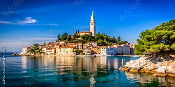 Obraz Beautiful Nature In City Rab Croatia AI Generative