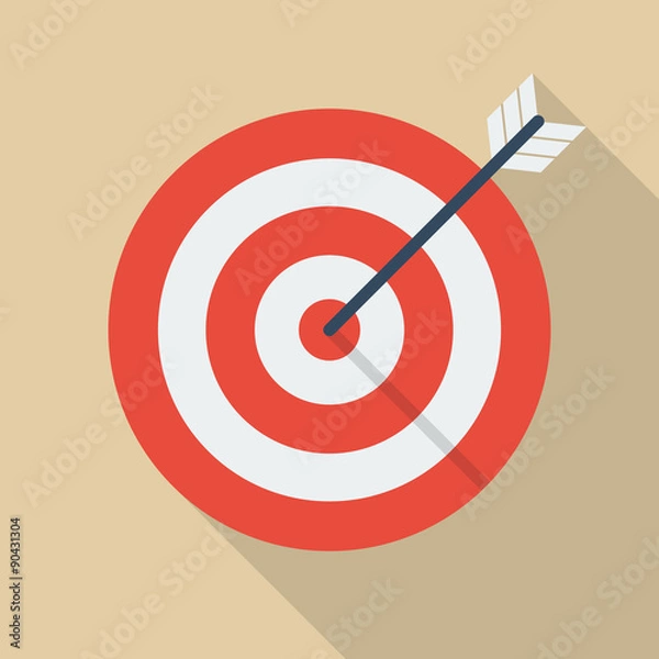 Fototapeta Cel i strzałka