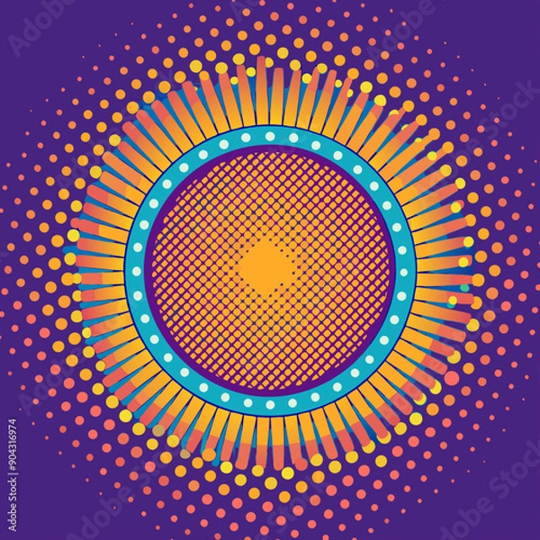 Fototapeta Abstract Halftone Dots Background Design