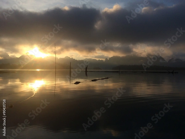 Obraz Sunrise reflection.