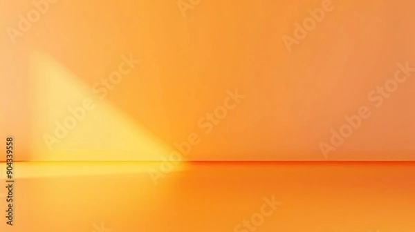 Fototapeta Orange background with a subtle gradient, offering a clutter-free and modern aesthetic for design projects.