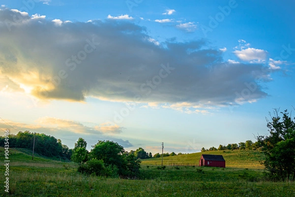 Obraz Ohio rural landscape at dusk
