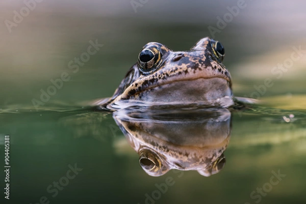 Obraz frog in the pond