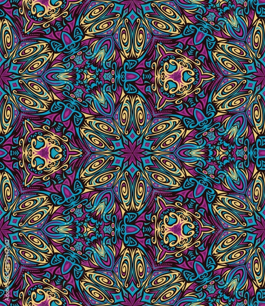Fototapeta Abstract colorful seamless vector background