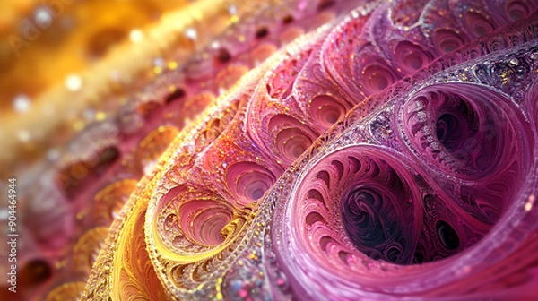 Obraz Abstract fractal design with intricate patterns and colors