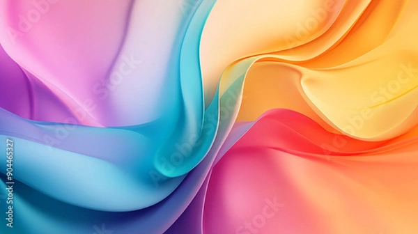 Obraz Abstract rainbow gradient with smooth transitions