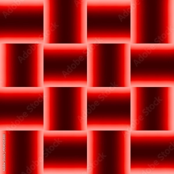 Fototapeta Effect gradient pf red checker background.