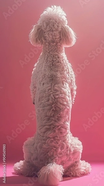 Obraz Elegant Photorealistic Poodle Graphics | High Detail Aesthetic Art