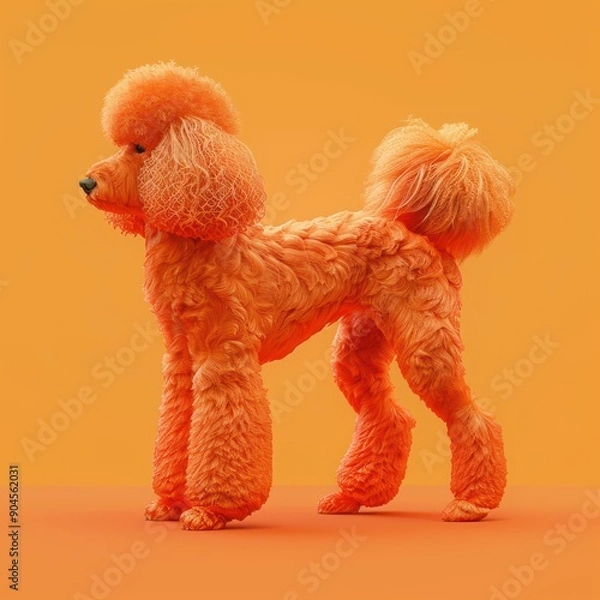 Obraz Elegant Photorealistic Poodle Graphics | High Detail Aesthetic Art