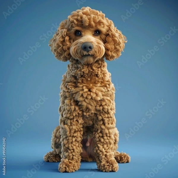 Obraz Elegant Photorealistic Poodle Graphics | High Detail Aesthetic Art