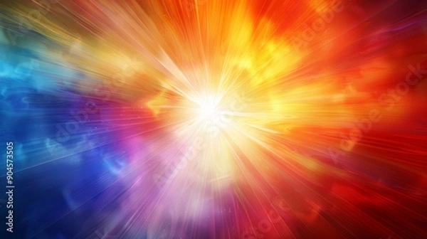 Fototapeta Explore abstract art with vibrant colors and captivating light in mesmerizing pieces