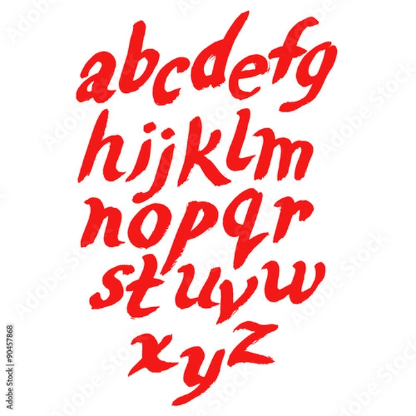 Obraz Hand drawn marker artistic font