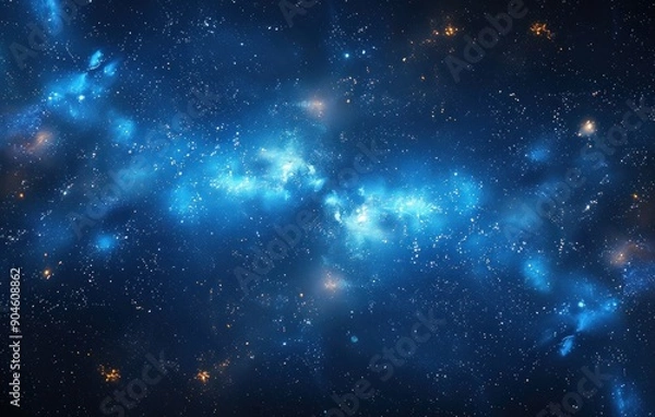 Fototapeta Cosmic Nebulae in the Dark Night Sky