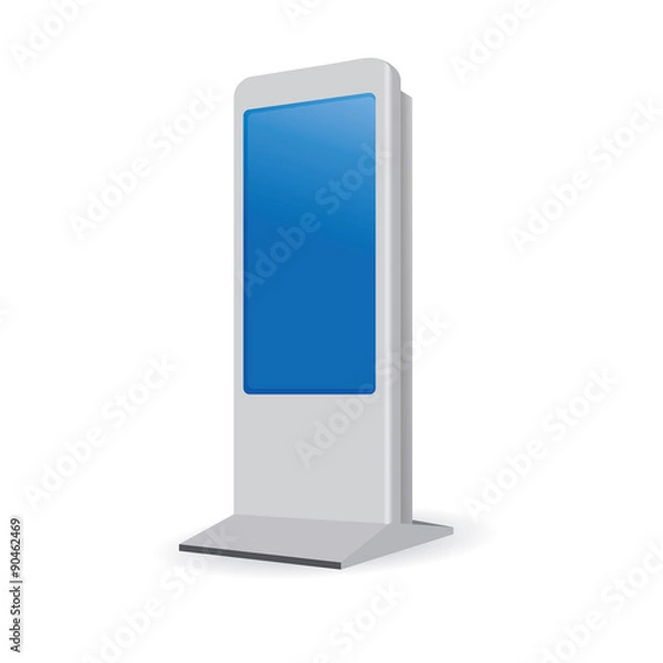 Fototapeta Interactive Information Kiosk Terminal Stand