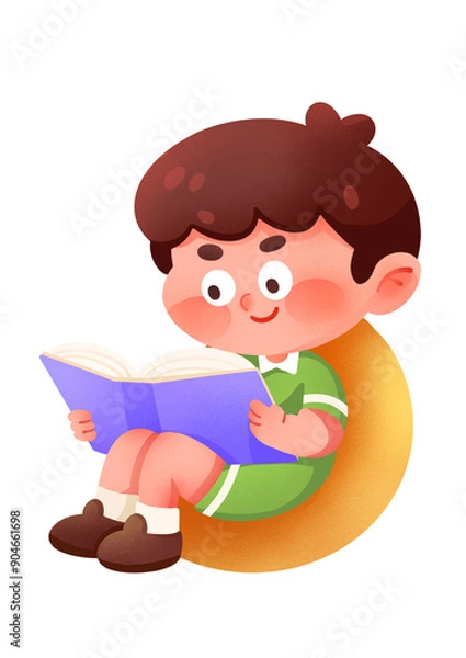 Fototapeta child book