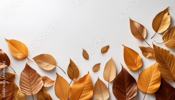 Obraz 色々な落ち葉の装飾
